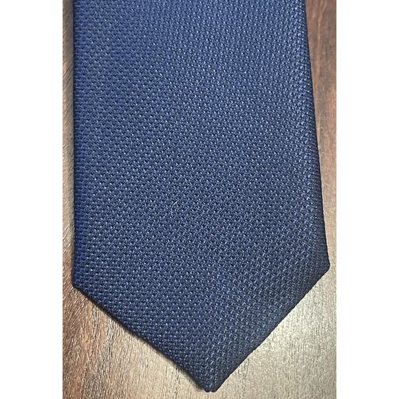 Van Heusen Blue 100% Polyester Men’s Neck Tie Made In China - Picture 6 of 9